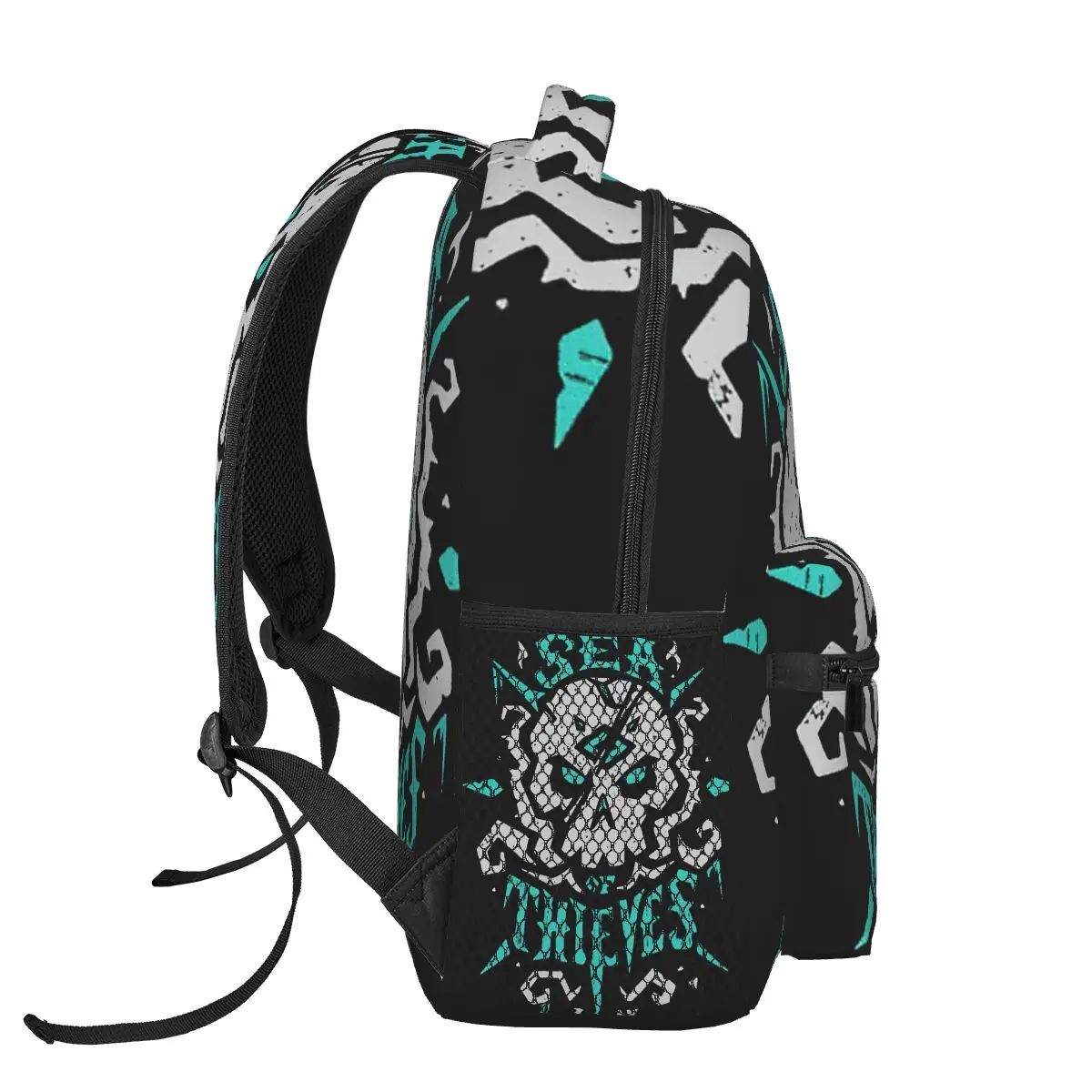 Imagem -03 - Sea of Thieves Maldito Quest Mochila para Meninas Meninos Viagem Mochilas para Bolsa Escolar Adolescente