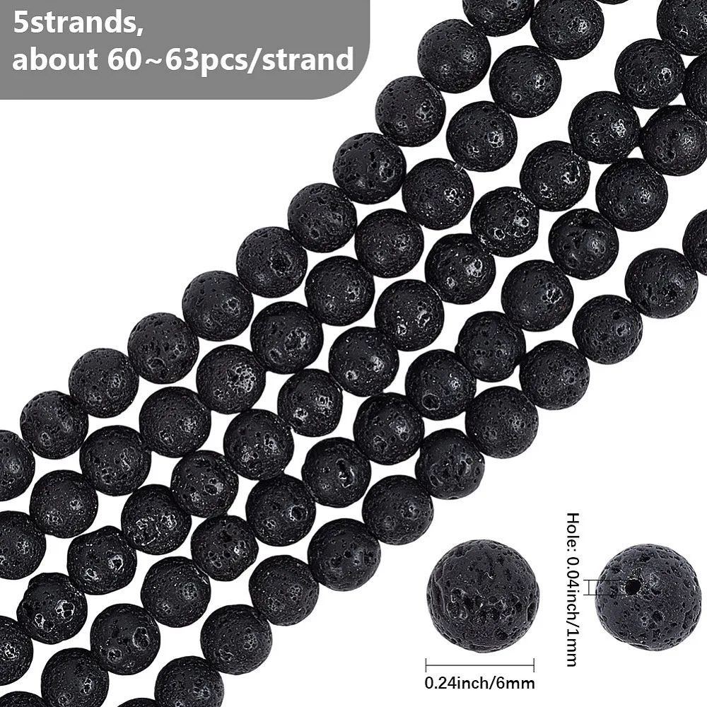 5-fios-de-contas-redondas-de-pedra-vulcanica-pretas-6mm-furo-1mm-64-pecas-fio-1515-polegadas-385cm