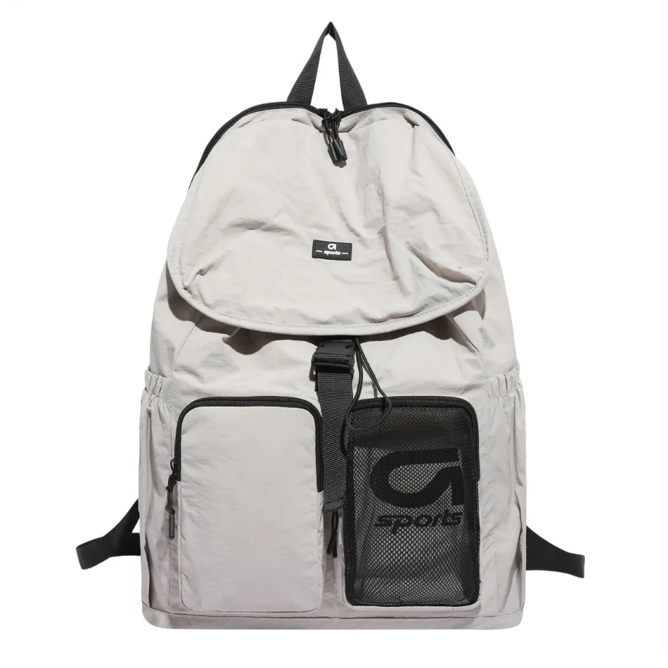 

Men's and women's daily universal large-capacity bag bag drawstring design hundred shoulder bags nylon travel outdoor backpacks
