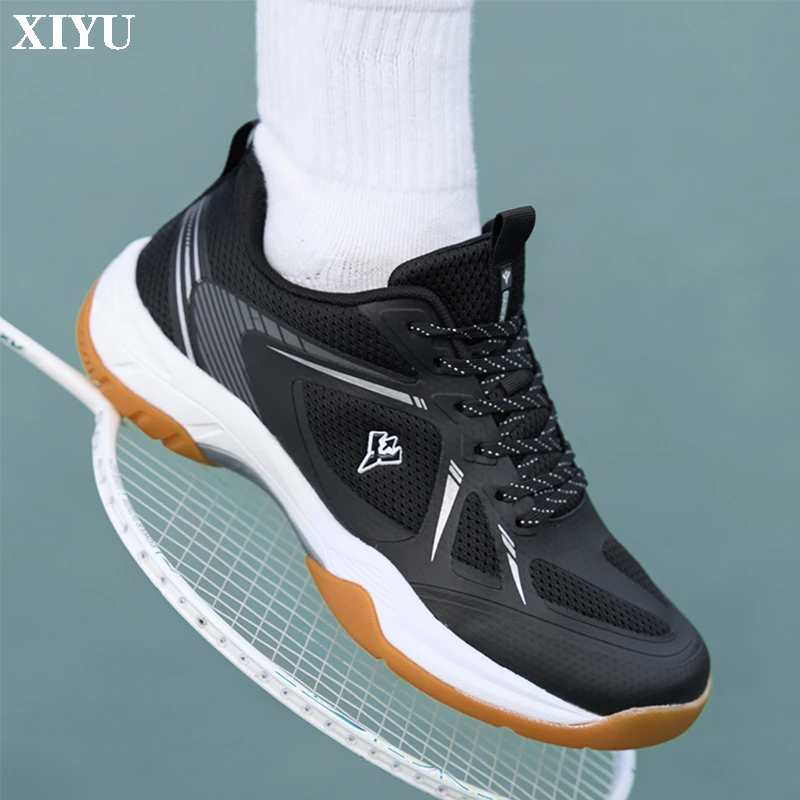 

Кроссовки XIYU для юношеских соревнований по бадминтону, теннису, настольному теннису, профессиональные спортивные, для улицы, дышащие, нескользящие, для силовых тренировок