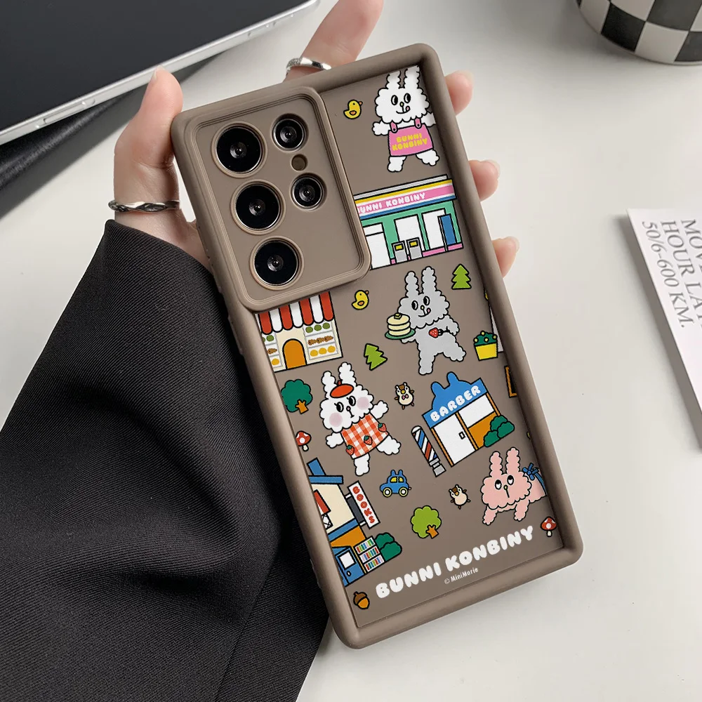 Case for Samsung Galaxy S26 Plus, Shockproof Anti-Vibration Cute Rabbit Cover, Durable Full Edge Protection Slim TPU Shell