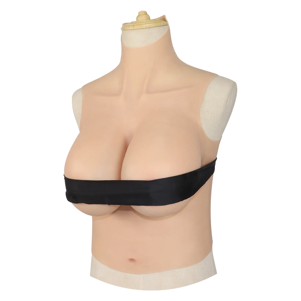 KnowU I Cup Silicone Breast Fake Boobs Half Body Big Boob For Cosplay Transgender Drag Queen