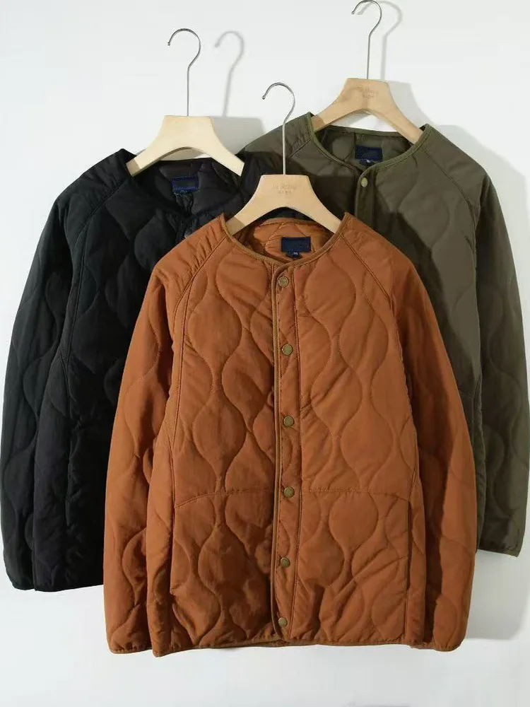 

Retro Japanese Style Outdoor Men's And Women's Ultra-light Windproof Water-resistant Cotton Jacket Lined Layering Coat Autumn...