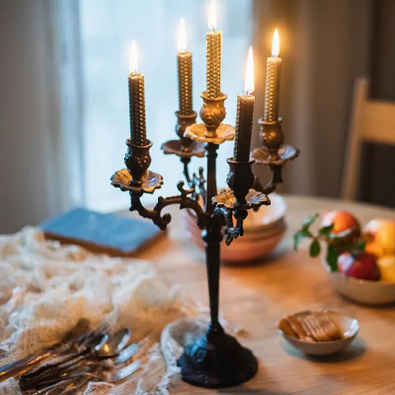 Retro Vintage Candlestick, Votive Tealight Holders, Home Decor, Wedding Dinner Party, Table Decoration, Romantic Lamp