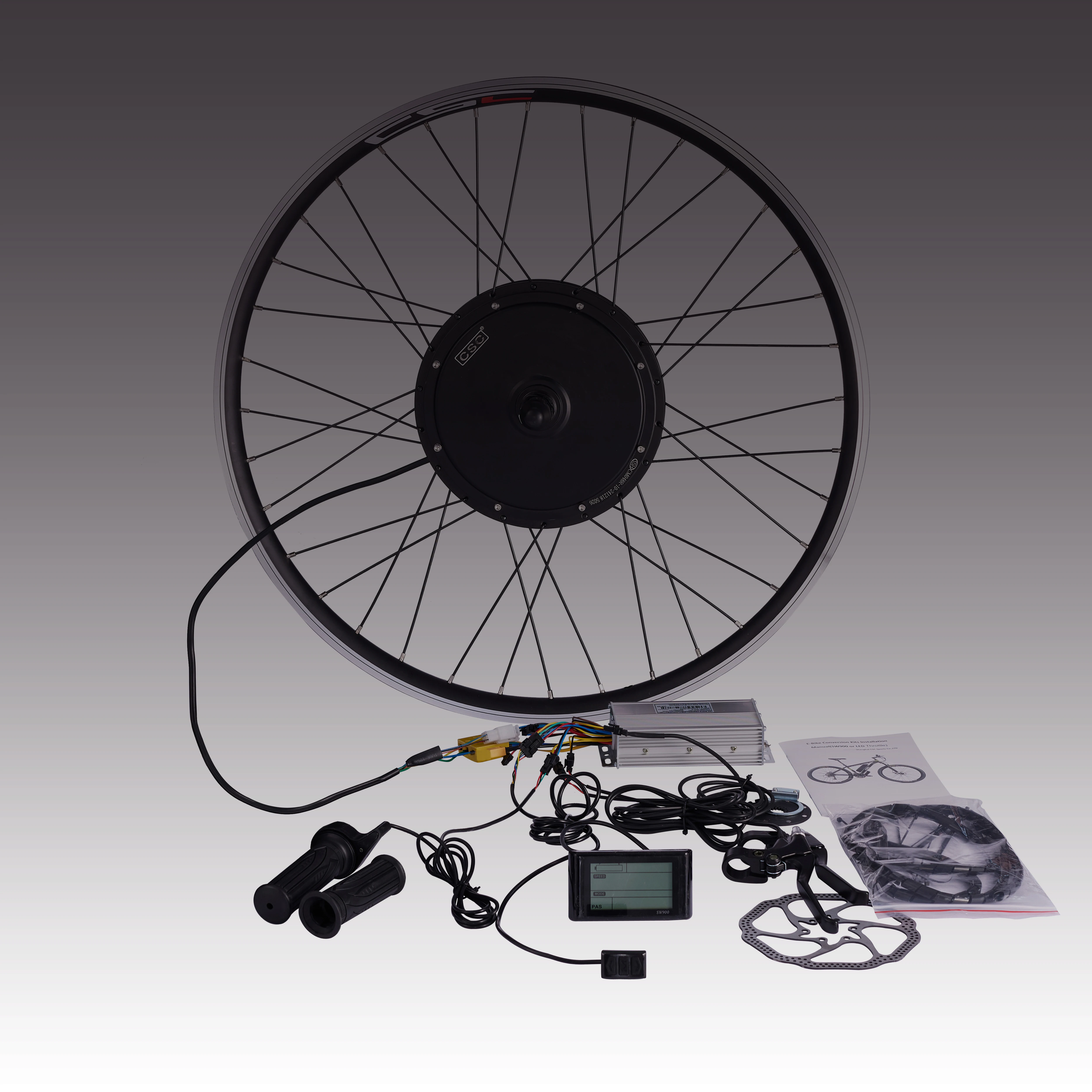 عجلات CSC 20 "-29 بوصة 700C 36V 250W 350W 500W 48V 1000W 1500W مجموعة تحويل الدراجة الكهربائية #1