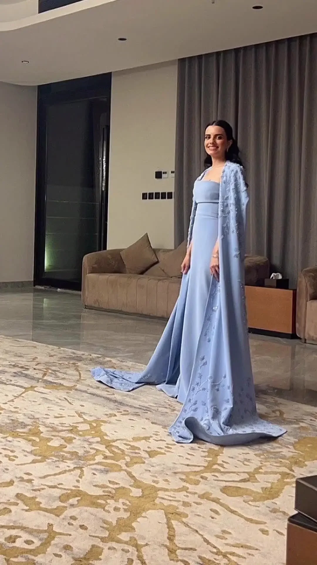 Saudi Arabia  Mermaid Strapless Prom Dresses with Shawl Pleated Evening Gowns Formal Party Dresses Beadings Floor Length