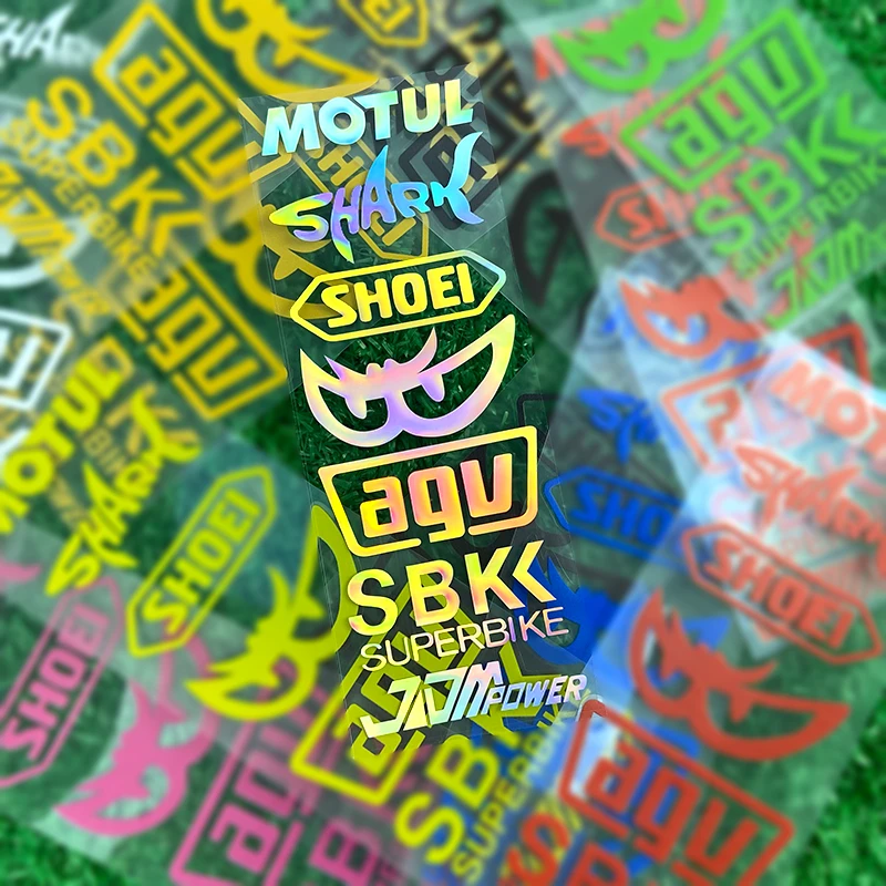 1PC Sponsor Set Motorcycle Stickers Cool Motocross Logo Waterproof Motorbike Helmet Fuel Tank Fairing Decoration Vinyl Decals image 2