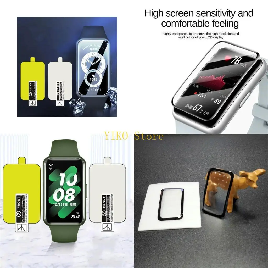 K32C 2Pcs For Huawei Band 7 Screen Protector Film Soft Films urved Protective
