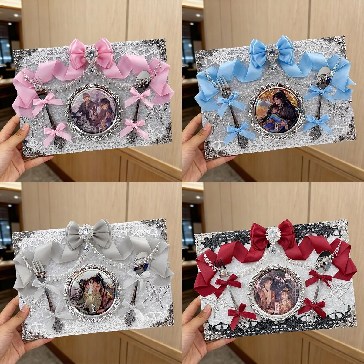 Ita Bag Accessories Merch Display Dinner Plate Decorative Board Lace Backboard Bag Accessories Organizer Board