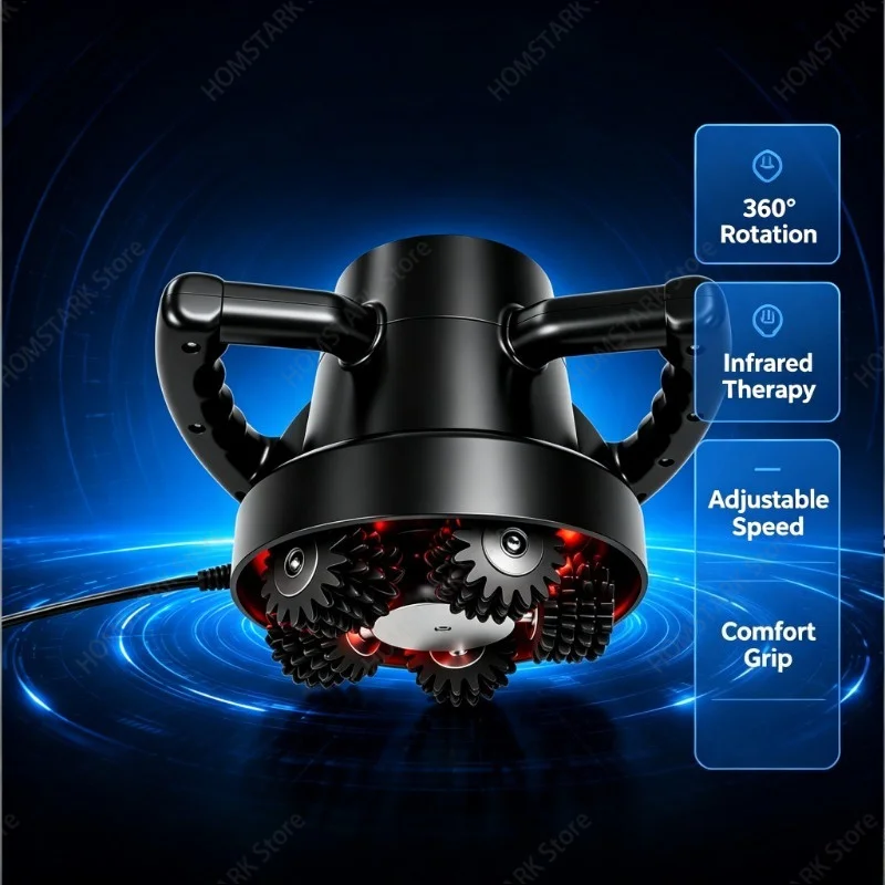 Handheld Infrared 360° Rolling Vibration Massager, Body Shaping Machine for Muscle Relaxation & Home Massage