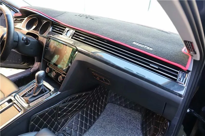 Autocollants de Voiture en Fibre de Carbone ABS, Couverture de Décoration Intérieure pour Volkswagen Passat B8 Berline 2016-2018, 1Lot