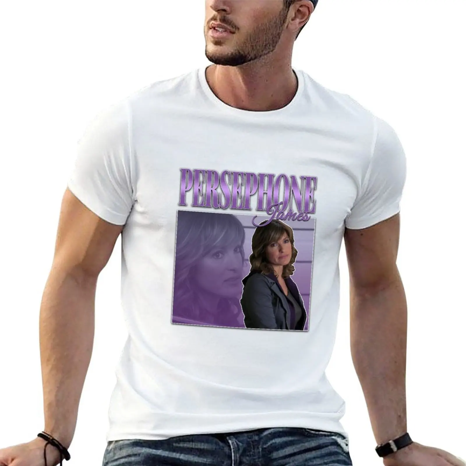 n as Persephone James 90s In T-Shirt topping aesthetic clothes plus size men clothing