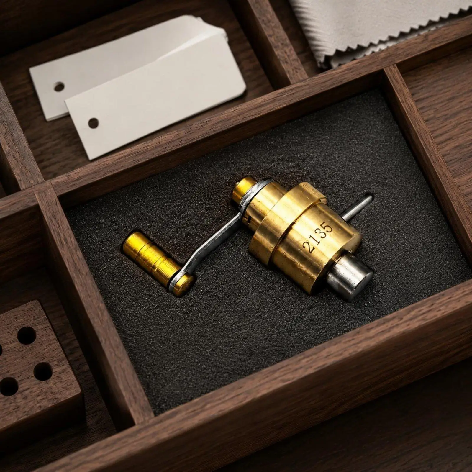 Watch Winding Device Stainless Steel Mainspring Winder Tool Watch Spring Winder for Movement 2135 Repair
