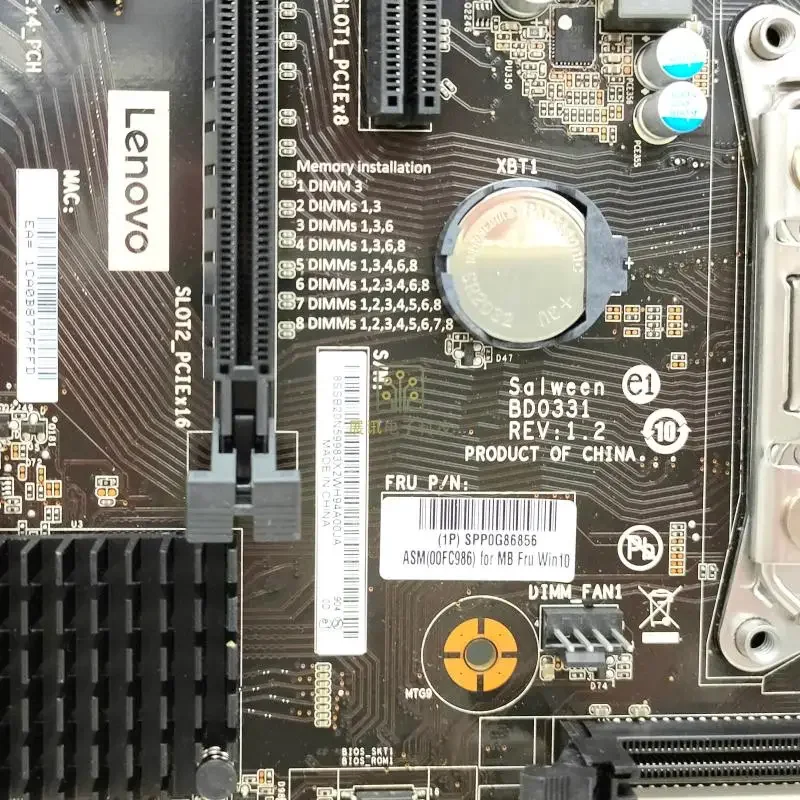 Used For Lenovo P520 P520C X299 C422 workstation main board 00FC986 00FC984 5B20W03038
