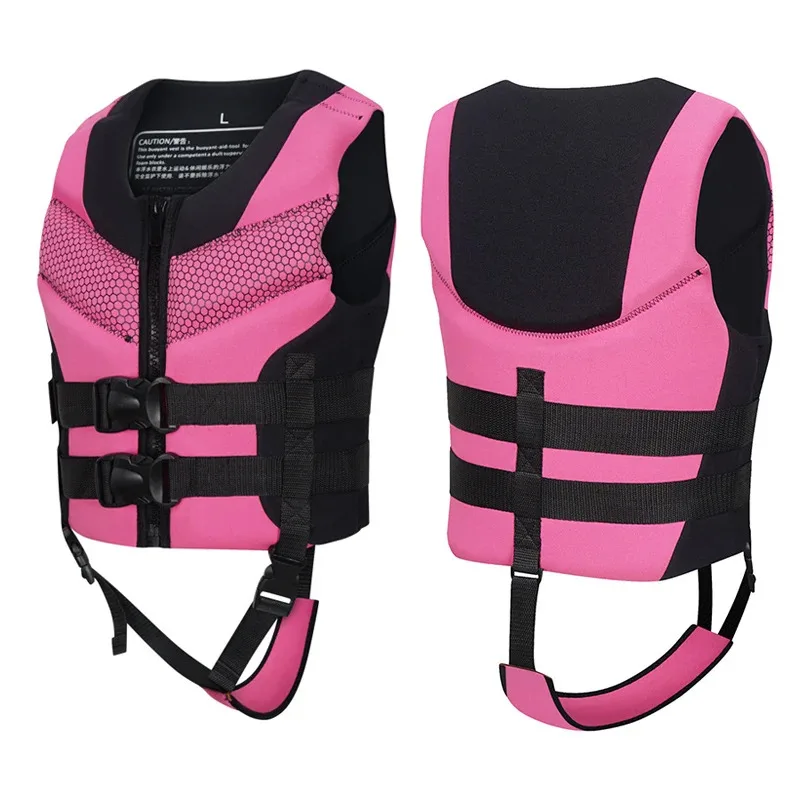 

Life Vest for Youth, Kids, Toddler Boys Girls in Pink or Orange Neoprene Life Vest Safety Swimsuit Float Swimwear Bathing Suit