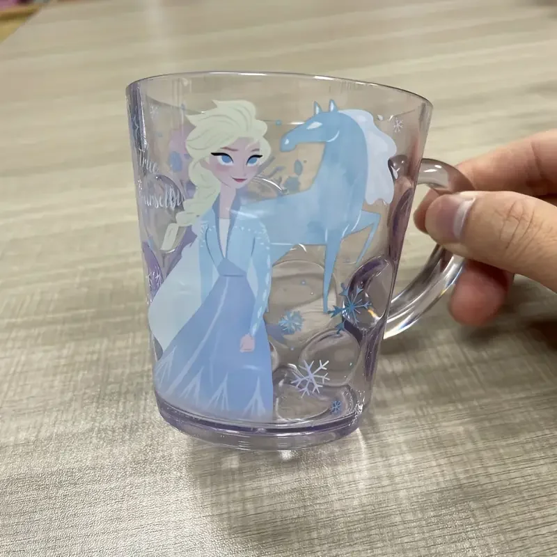 260 ML Disney Princess Elsa Water Cup Cartoon Cute Mug Cup Anime Home Supplies Room Decor Christmas Birthday Gift