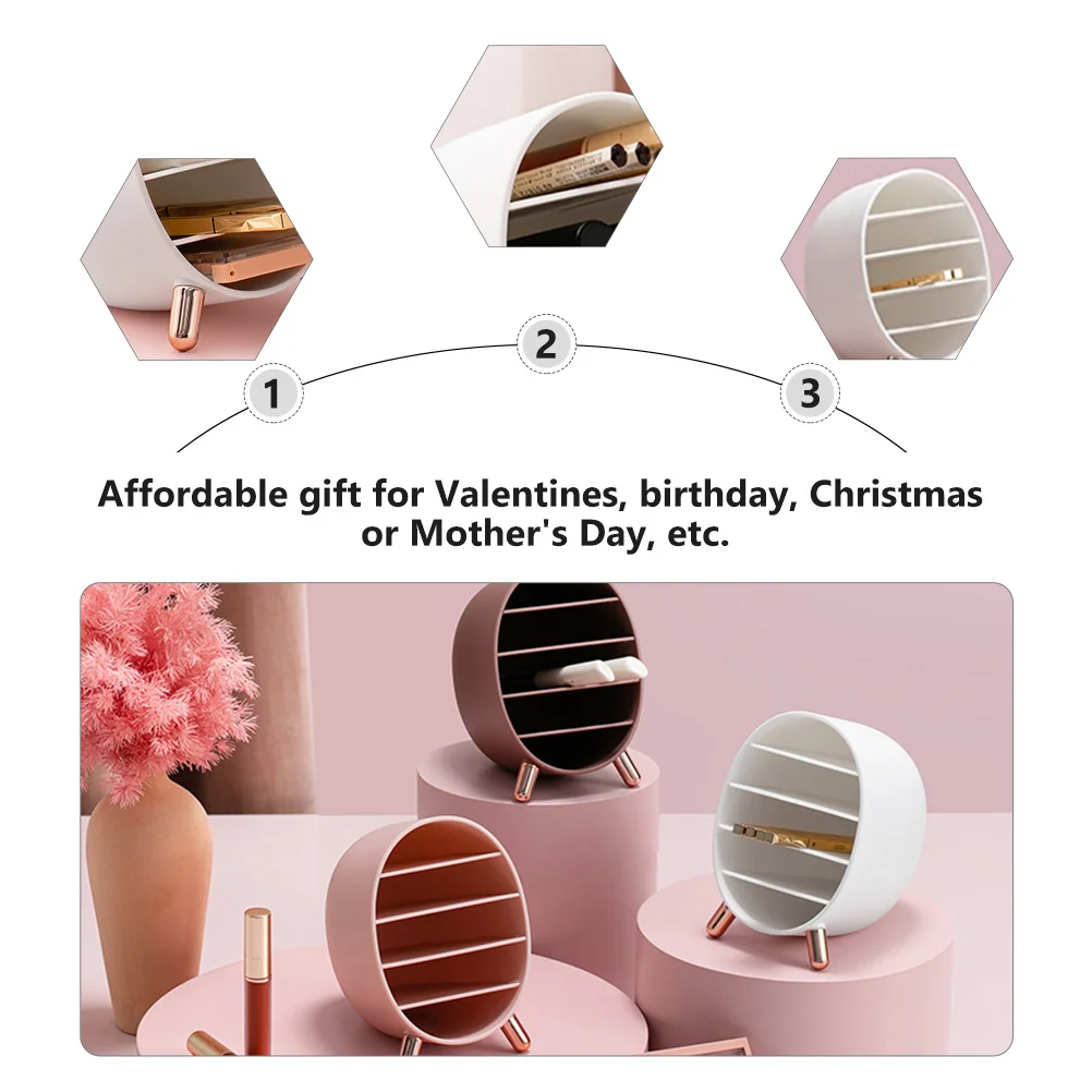 

1pc Storage Box Creative Makeup Organizer For Dressing Table Display Holder Large Capacity Plastic Cosmetics Box