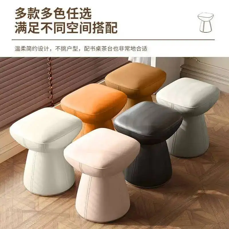 Makeup New Stool Master Bedroom Dressing Table Makeup Chair Living Room Round Stool Dopamine Premium