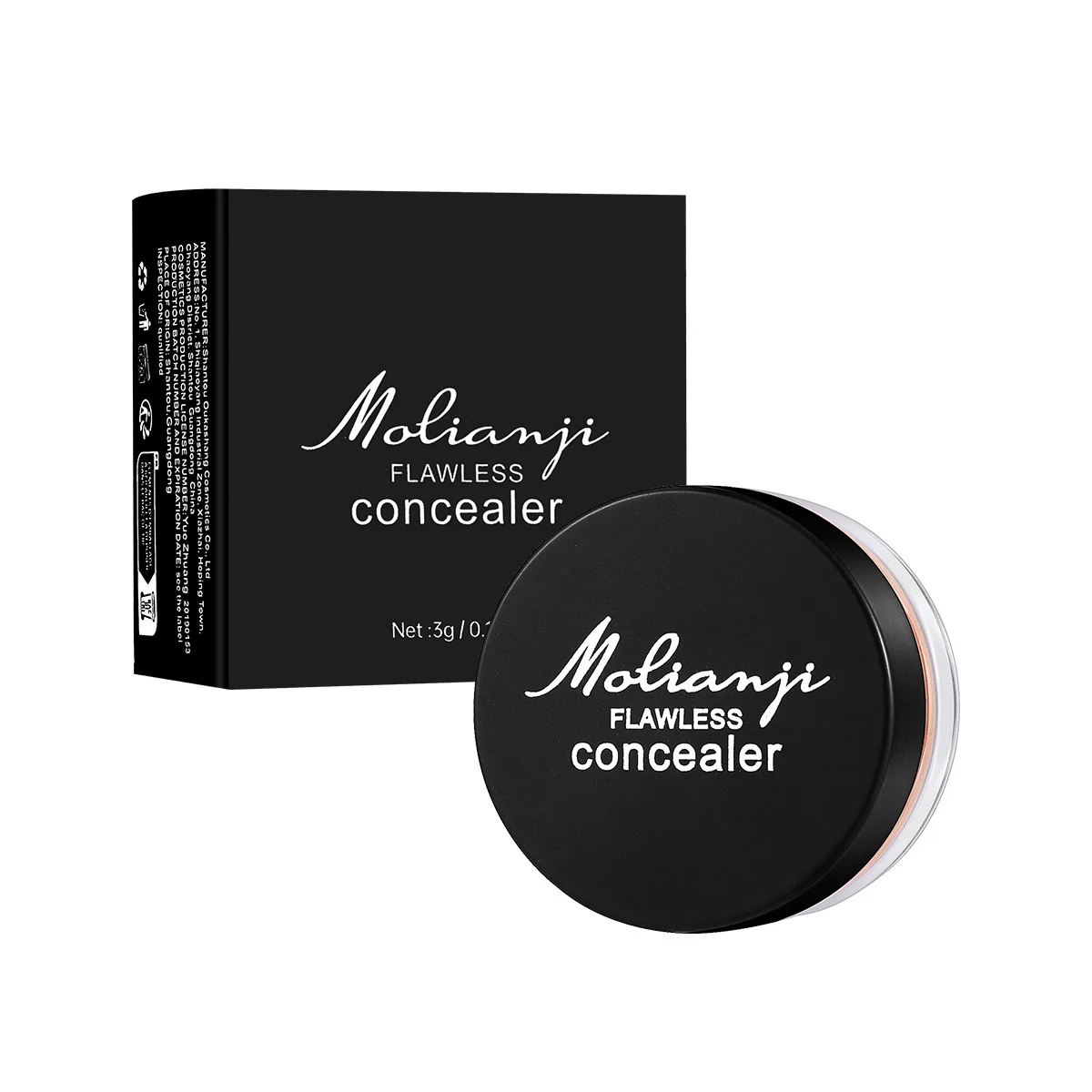 Corrector iluminador del tono de la piel cubierta impermeable marca de acné cara pecas manchas ojeras debajo del contorno de ojos base maquillaje