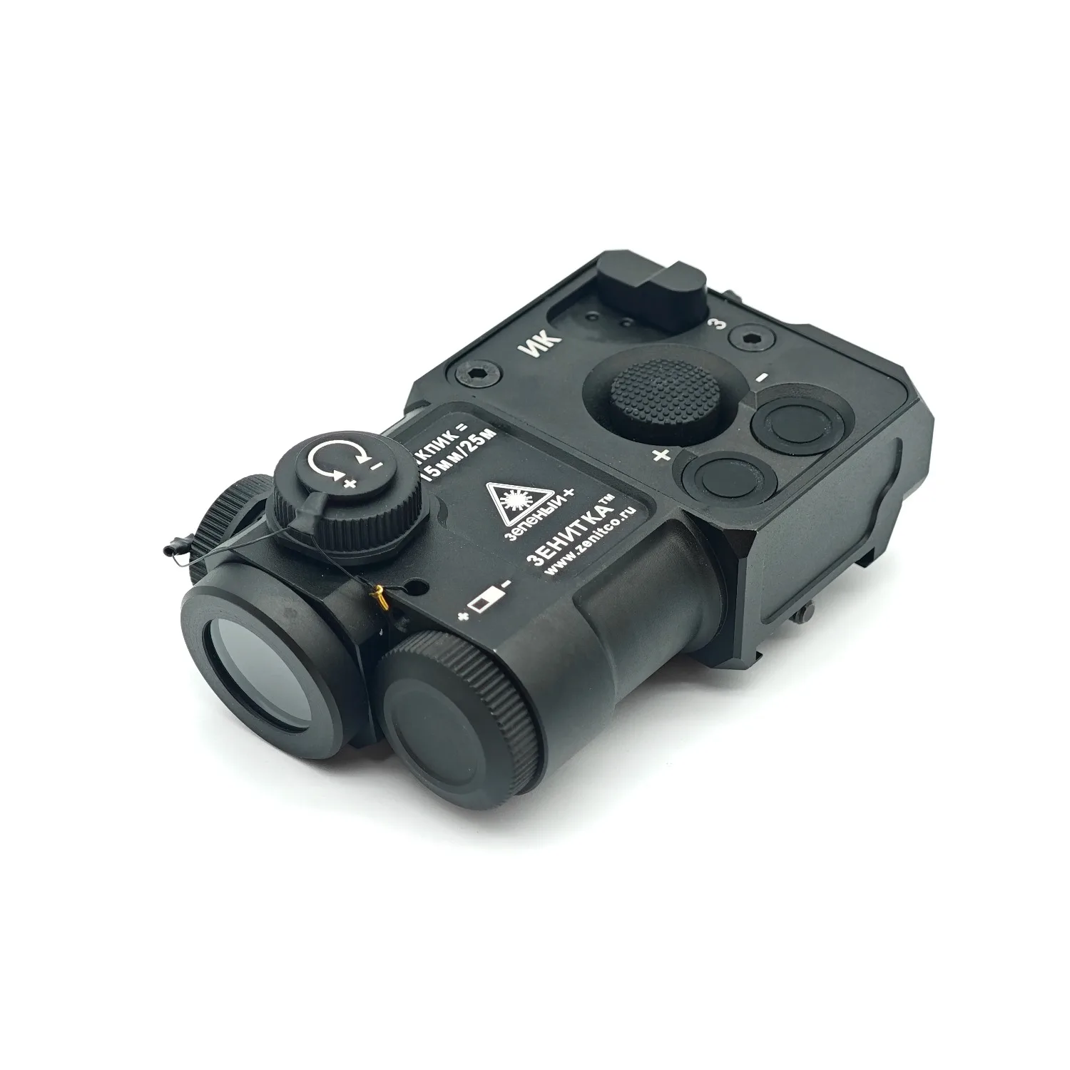 PERST-4 Zenitco Aiming Laser PEQ Green IR Adjustable Power Airsoft Tactical Green Dot Sight with Tail Switch Support Zero Target