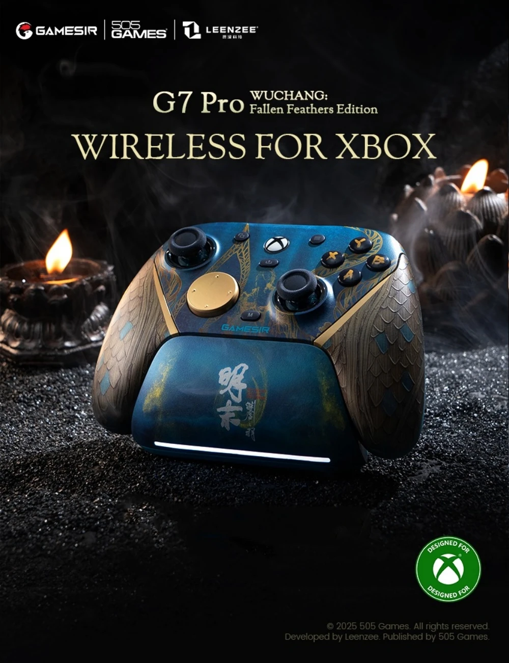 G7 Pro WUCHANG: Fallen Feathers Edition | Wireless Controller for Xbox, Wireless Gamepad with TMR Sticks, 1000Hz Polling Rate