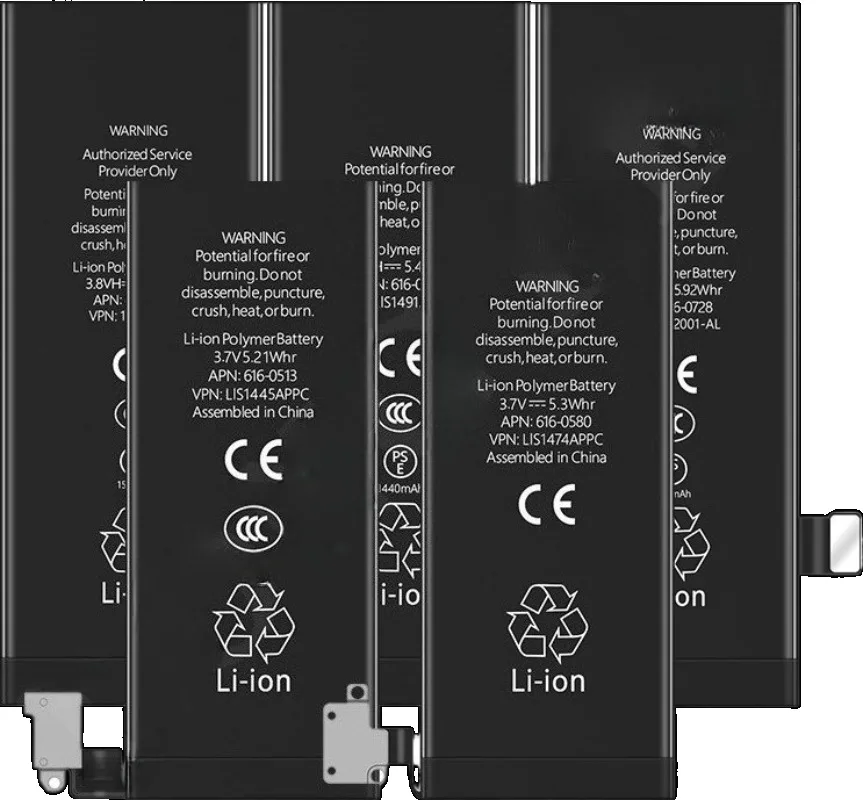0 Cycles High Quality Replacement Li-ion Battery for IPhone 11/12/XR/X/XS/6s/8P/7Plus/6P/14 Pro Mobile Phone Batteries  + Tools