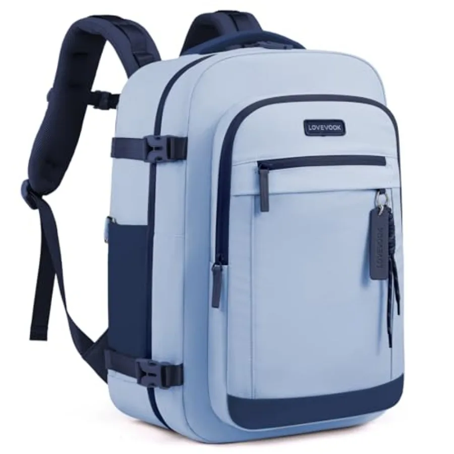 

40L Travel Backpack for Women and Men Airline Approved Carry On Luggage TSA Personal Item Bag fits 15.6 Inch Laptop Waterproof