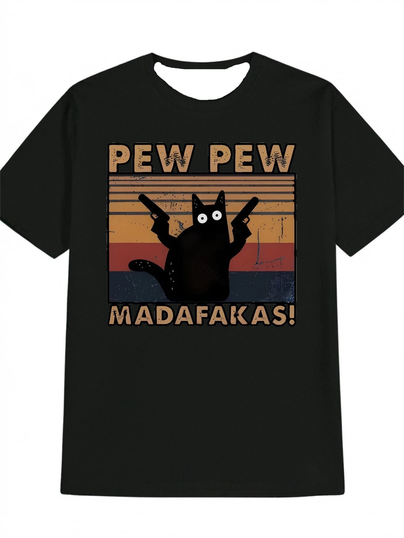 

Retro American Hiphop Short-sleeved Men's Summer Trend, Individualistic Off-the-shoulder Top, Loose Half-sleeved Trend F77