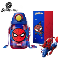 New The Avengers Spiderman Captain America Anime Peripheral Children's Water Cup for School Dedicated Large-capacity Straw Cup