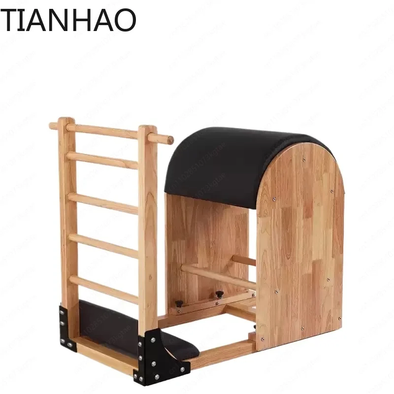 Wooden Ladder Barrel for Yoga Training Core Stability Spinal Alignment Fitness Equipment Home Gym Pilates Tool Physical