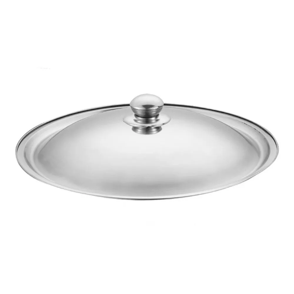 Durable Universal Pot Cover Round Stainless Steel Pot Lid Anti-scalding 18-32cm Cookware Parts Kitchen Accessories