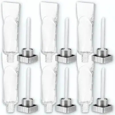 

6pcs Lip Tubes Empty Premium Plastic Refillable Containers 4ml Bulk Lip Gloss Tubes Bulk Tools Mini Bottles
