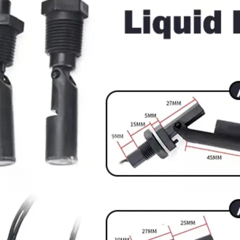 1Pc 12V-110V Water Level Switch Liquid Level Sensor PP Plastic Ball Float Switch Water Level Switch