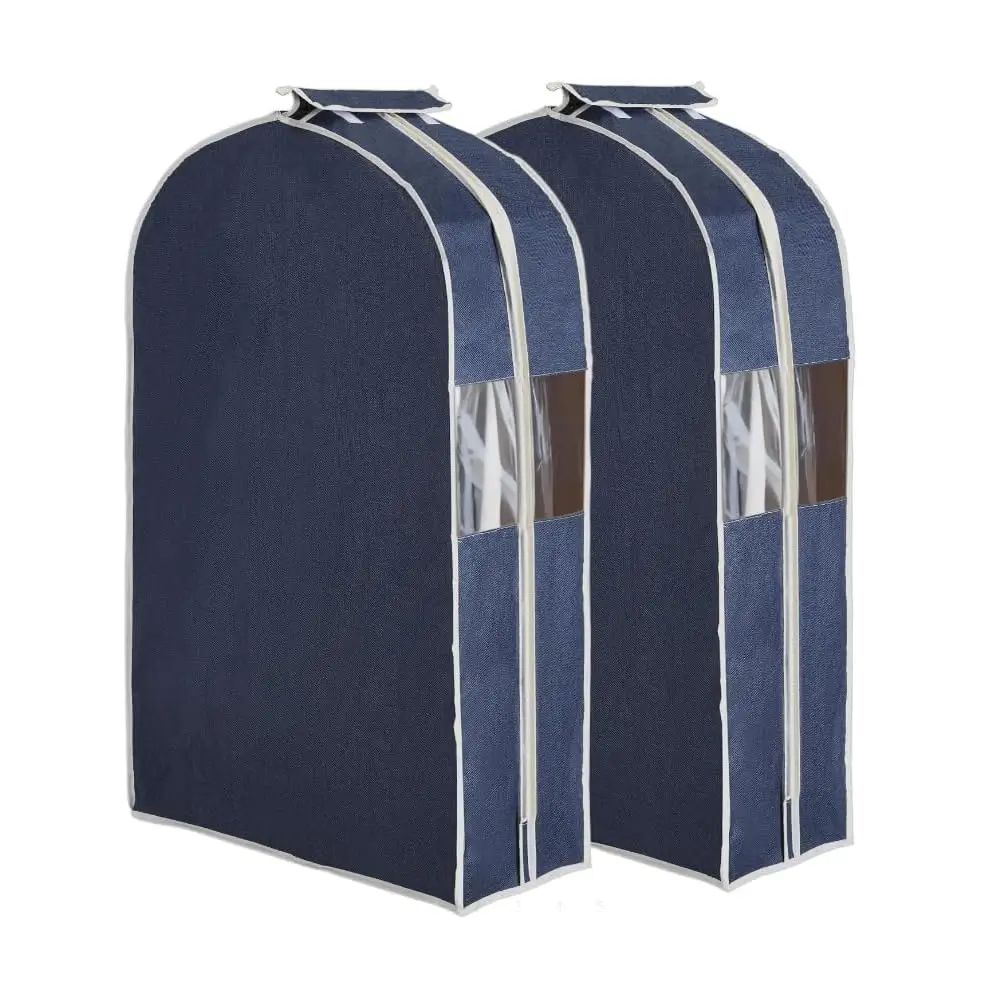 

Free Shipping2-Piece Set Cotton Linen 40 Inch Garment Bags for Dust Protection - Lightweight, Durable, Breathable, Easy to Store