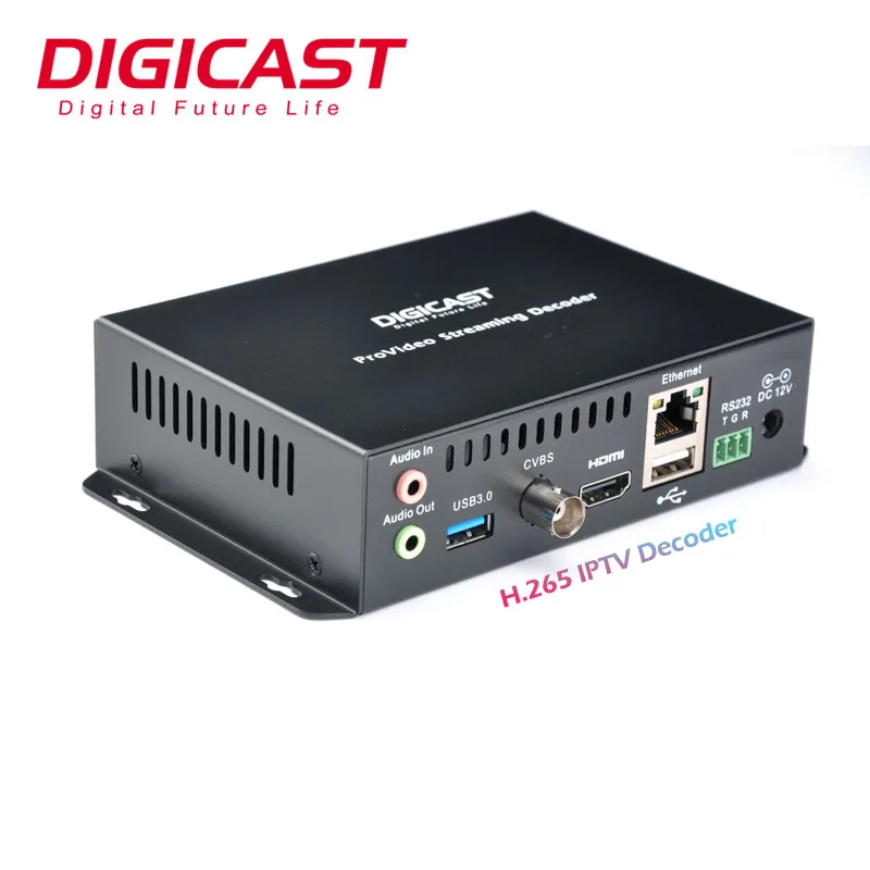 Mehrkanal-Dekodierung, geringe Latenz 1080P@60fps H.264/AVC RTSP zu HDMl H264 RTMP Decoder TV Digital Onvif IP Video Decoder