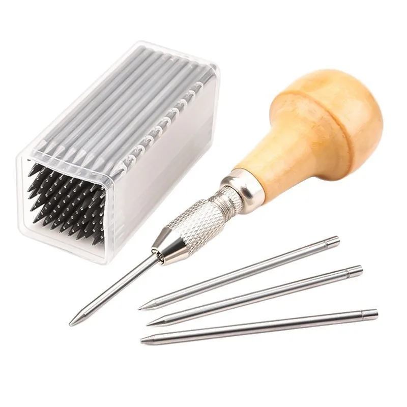 Jewelry Bead Pick Needle Set, 0-22 Micro Pushing Thimble, Mushroom Claw Holder, Gold Silver Diamond Setting Tools