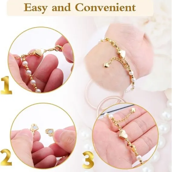 S925 Engraved Heart Magnetic Clasp, Love Shape Magnet Buckle for DIY Bracelet Necklace Jewelry Connectors