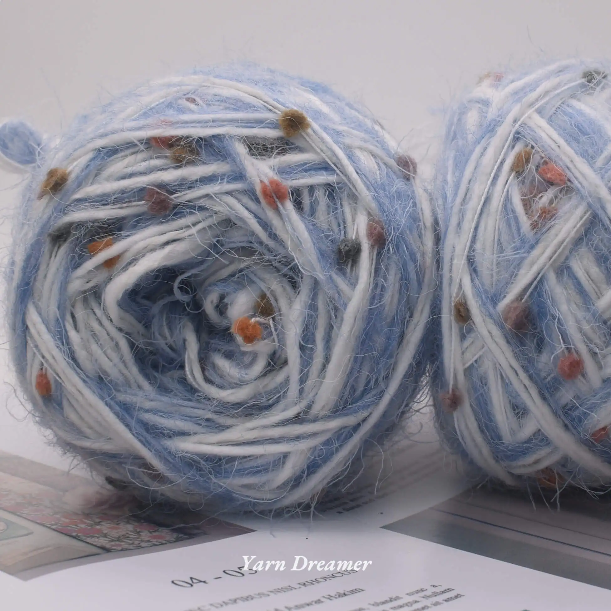 

100g Blue Fancy Yarn for Knitting Thick Yarn for Crochet Knitting Yarn Thick Wool Yarns for Knitting and Crochet Bulk