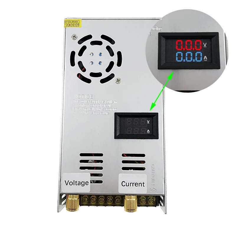 Fuente de alimentación de CC de 0- 12V, Controlador LED de CA de 220V a 12V, 24V, 36V, 48V, 60V, 100V, 150V, 600W, Transformador ajustable con