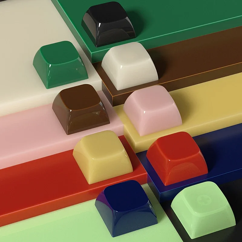 Imitatie Keycaps voor gaming Mechanisch toetsenbord Jade textuur PC-materiaal Jelly Clear Key toetsenborddoppen