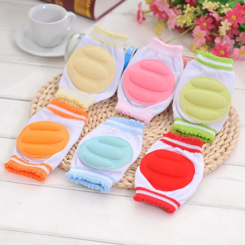 

New Hot Stylish 1 Pair Infants Knee Pads Toddlers Baby Leg Protector Kids Elbow Cushion