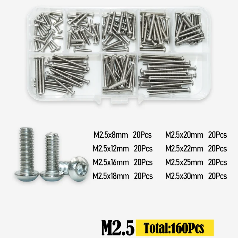 M2 m3 m4 m5 m6 Edelstahl Sechs kant knopf Innen sechs kant schraube Sechs kant gewinde Maschinen schraube für Motorrad Roller ATV Moped – Detail 10