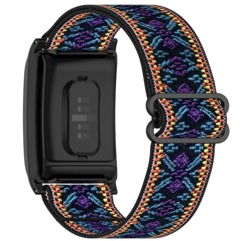 652F Sporty Nylon Elastic Straps Stretchy Replacement Wristband Versatile Nylon Sport Straps Comfortable Wearing for Watch 4.
