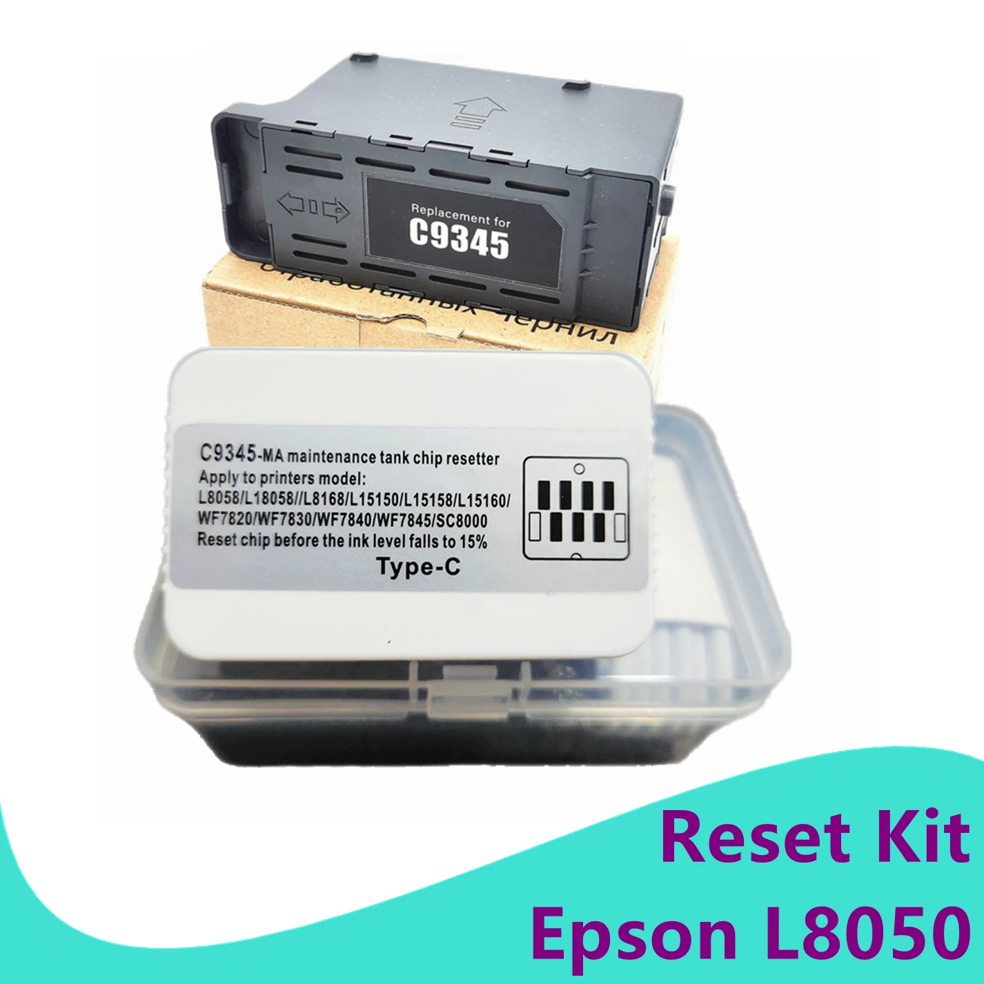 

Unlimited C9345 Maintenance Box Reset For Epson L8058 L8050 SL-D500 Maintenance Box Chip Decode ET7830 7848 SL-D580