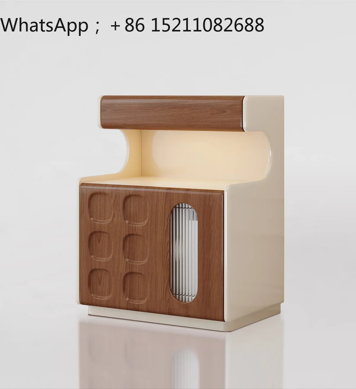 LLY bedside table household bedroom tiger safe integrated hidden special beautiful cream wind safe