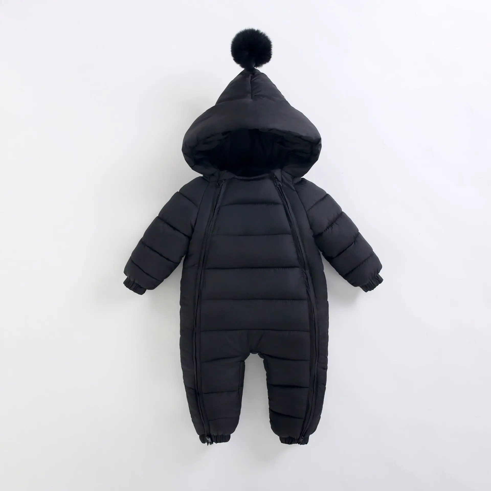 New Baby Rompers Jumpsuit Thickened Warm Baby Hoodie Crawling Suit Newborn Down Cotton Jacket Bodysuits Baby Boy Clothes