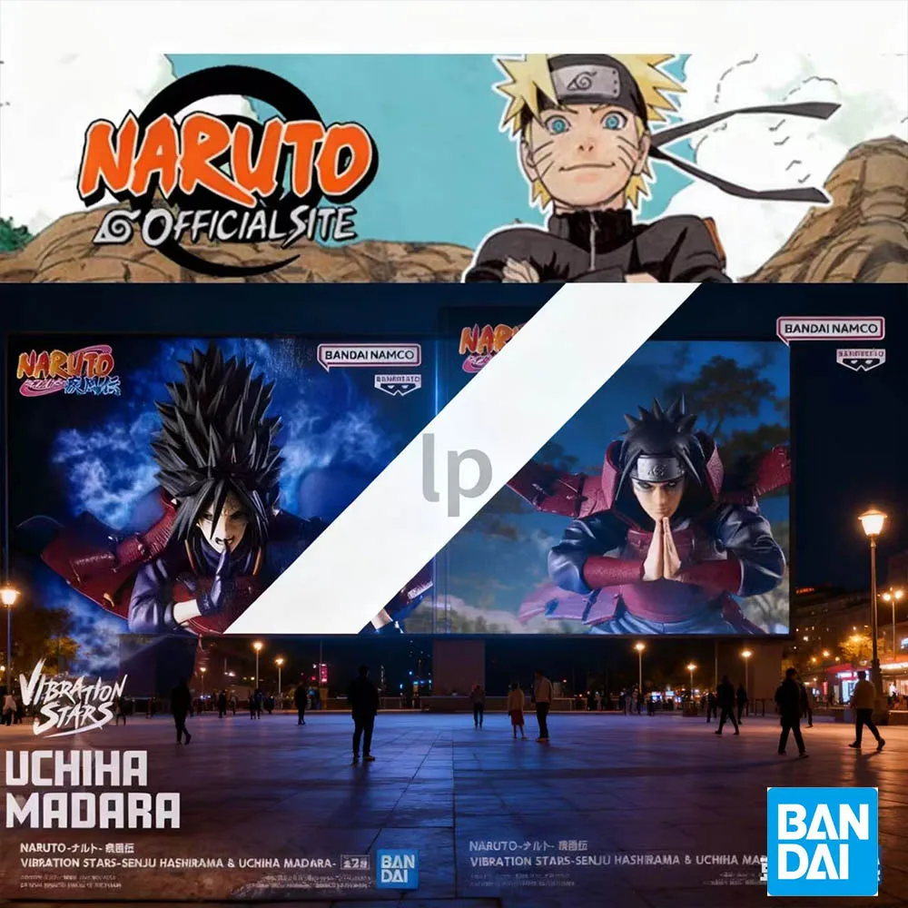 

Banpresto BANDAI Naruto Senju Hashirama Uchiha Madara Anime Figure Model - Original Toy in Genuine Boxed Packaging
