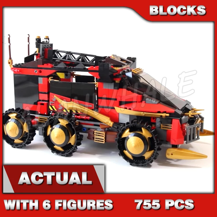 

755Pcs Shinobi DB X Armored 6-wheel Vehicle Flyer Motorbike Anacondrai Gateway 10325 Building Block toys Compatible with Model