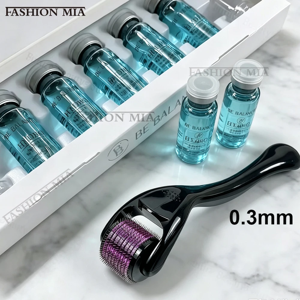 Korea 10ml Hyaluronic Acid Ampoule Skin Booster Microneedles Serum Repair Moisturizing Brightening Rejuvenation Beauty Skin Care