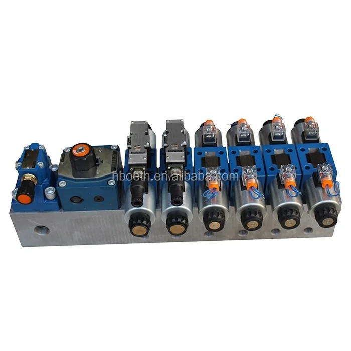 

3 Way 6 Way Solenoid Operation Hydraulic Directional Manifold Blocks 4WE10 4WE6 G4WE16/25/32 pilot Double Check Valve